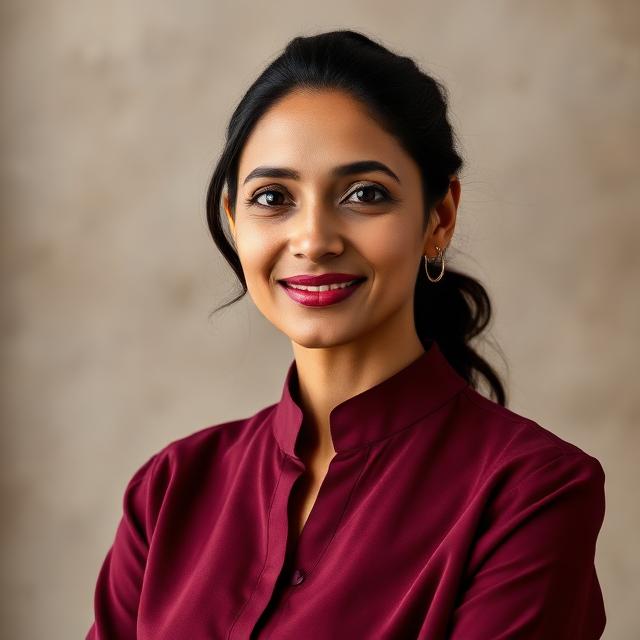 Maya Patel, sample member portrait